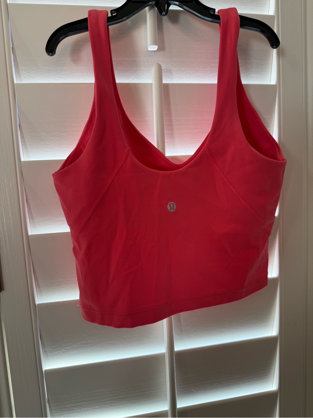 lululemon athletica Coral-Red Scoop Support Tank